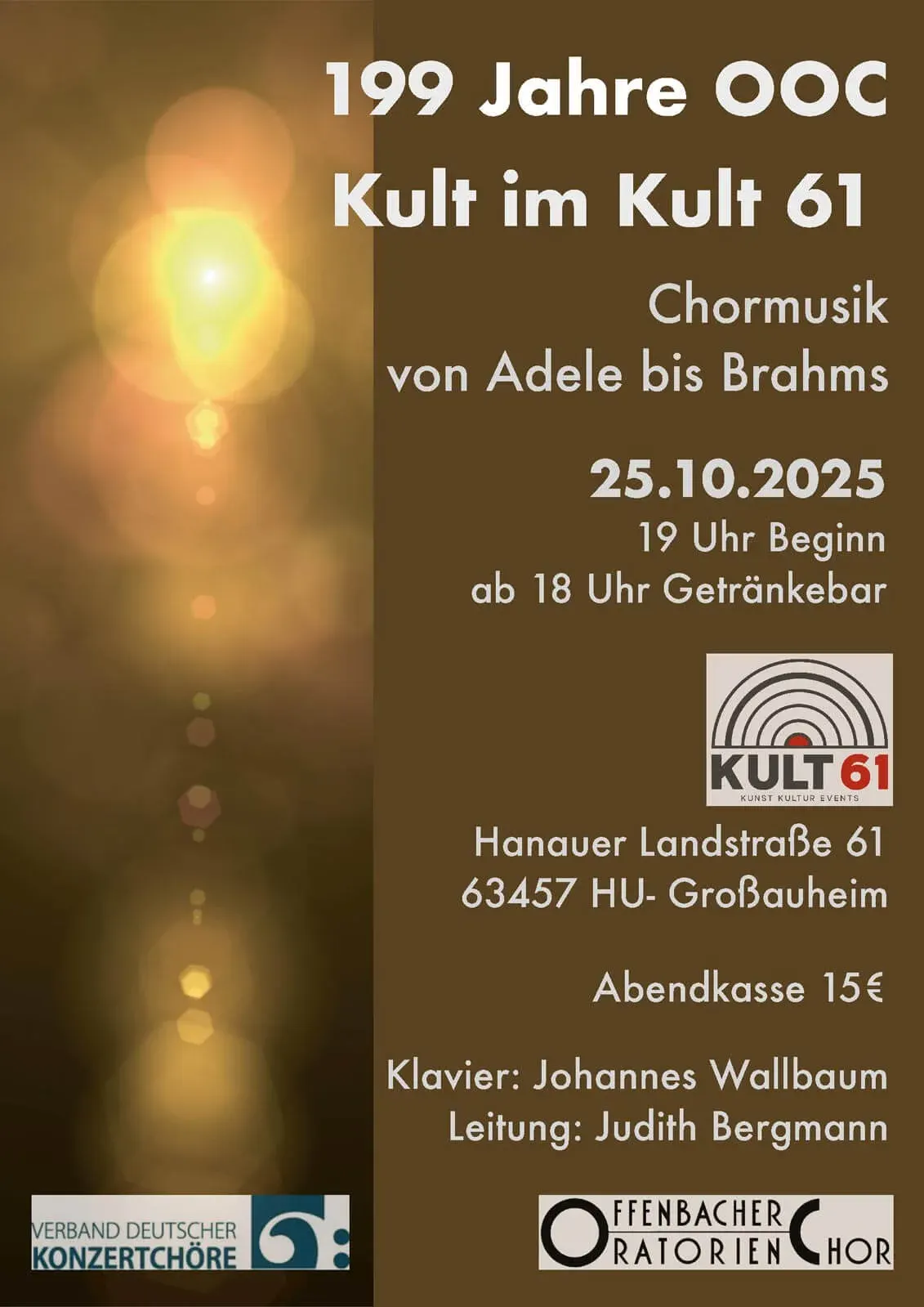 Plakat: 199 Jahre OOC Kult im Kult 61