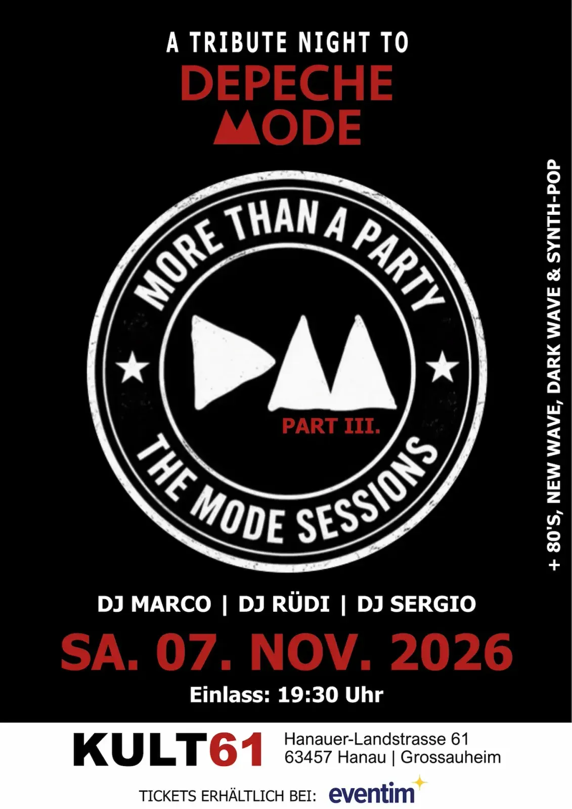 Plakat: A Tribute Night To DEPECHE MODE