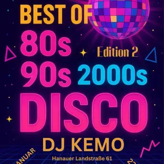 Plakat: BEST OF 80s 90s 2000s DISCO Edition 2