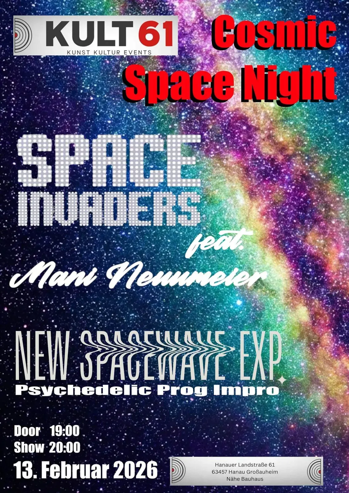 Plakat: COSMIC SPACE NIGHT