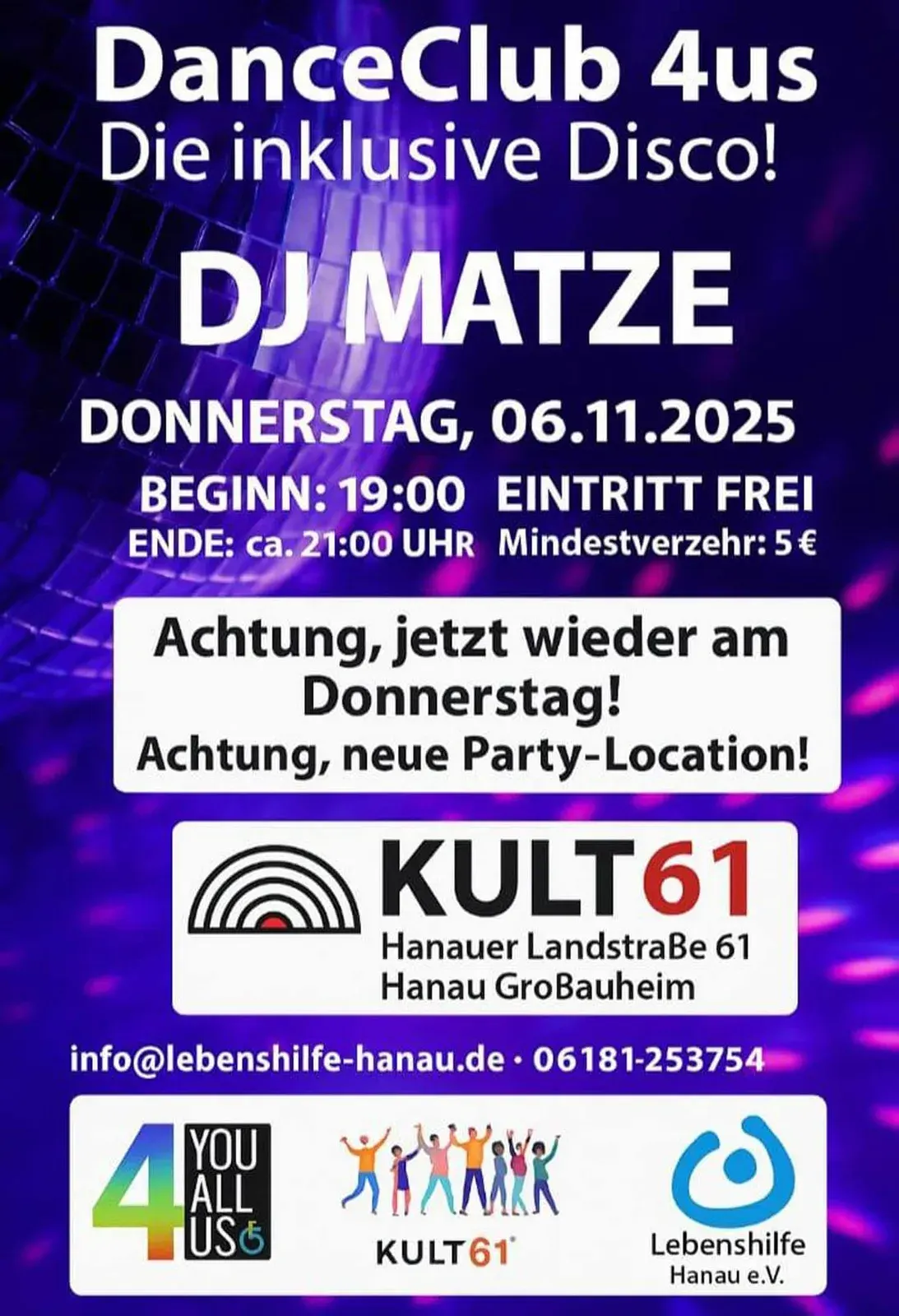 Plakat: DanceClub 4us