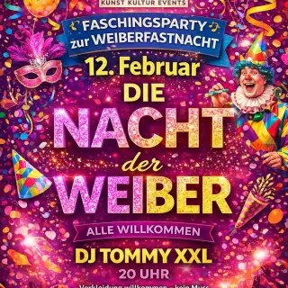 Plakat: FASCHINGSPARTY | NACHT DER WEIBER