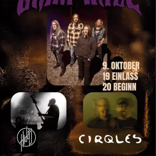 Plakat: GIANT HAZE + HIDAS + CIRQLES