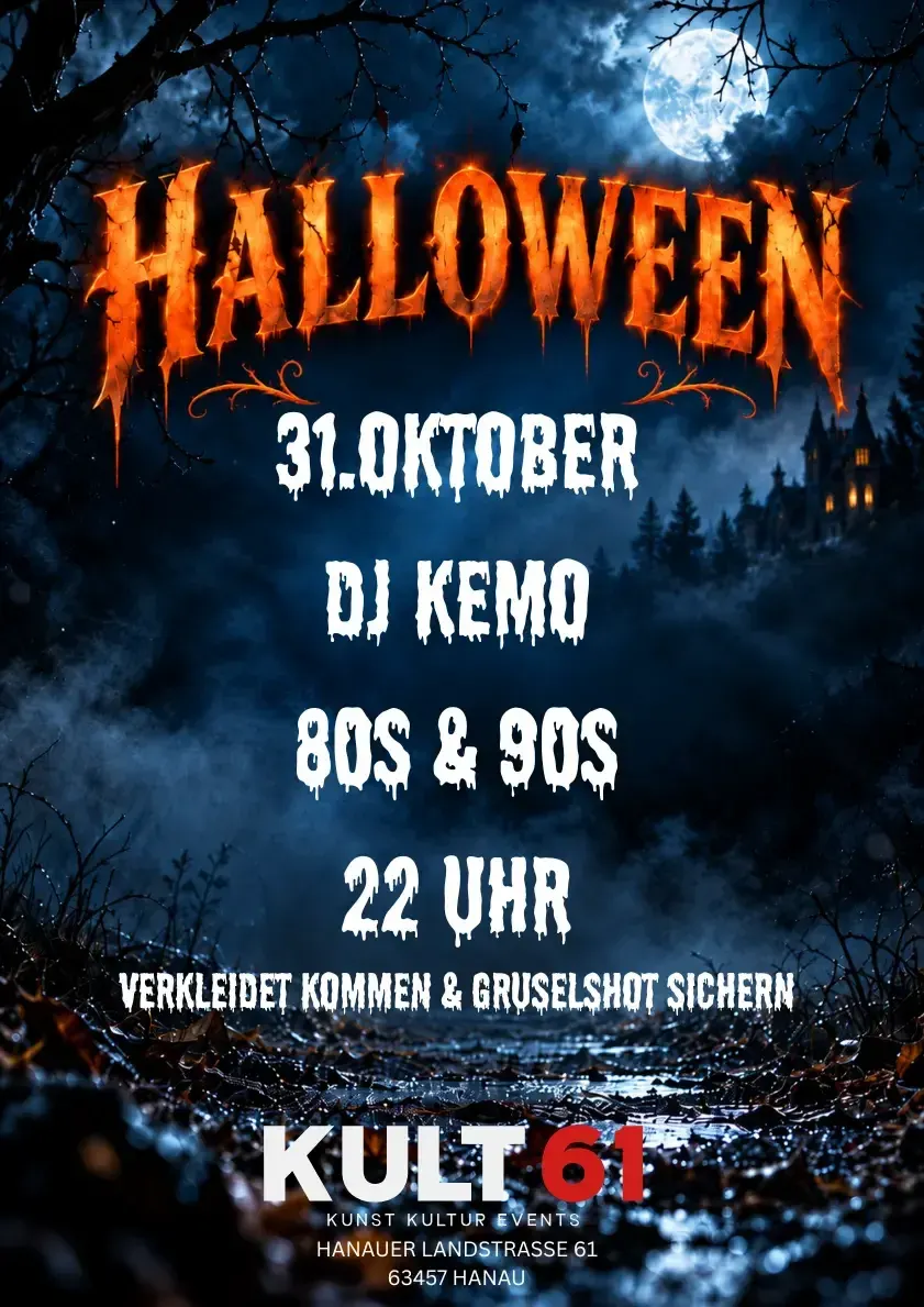 Plakat: HALLOWEEN mit DJ KEMO