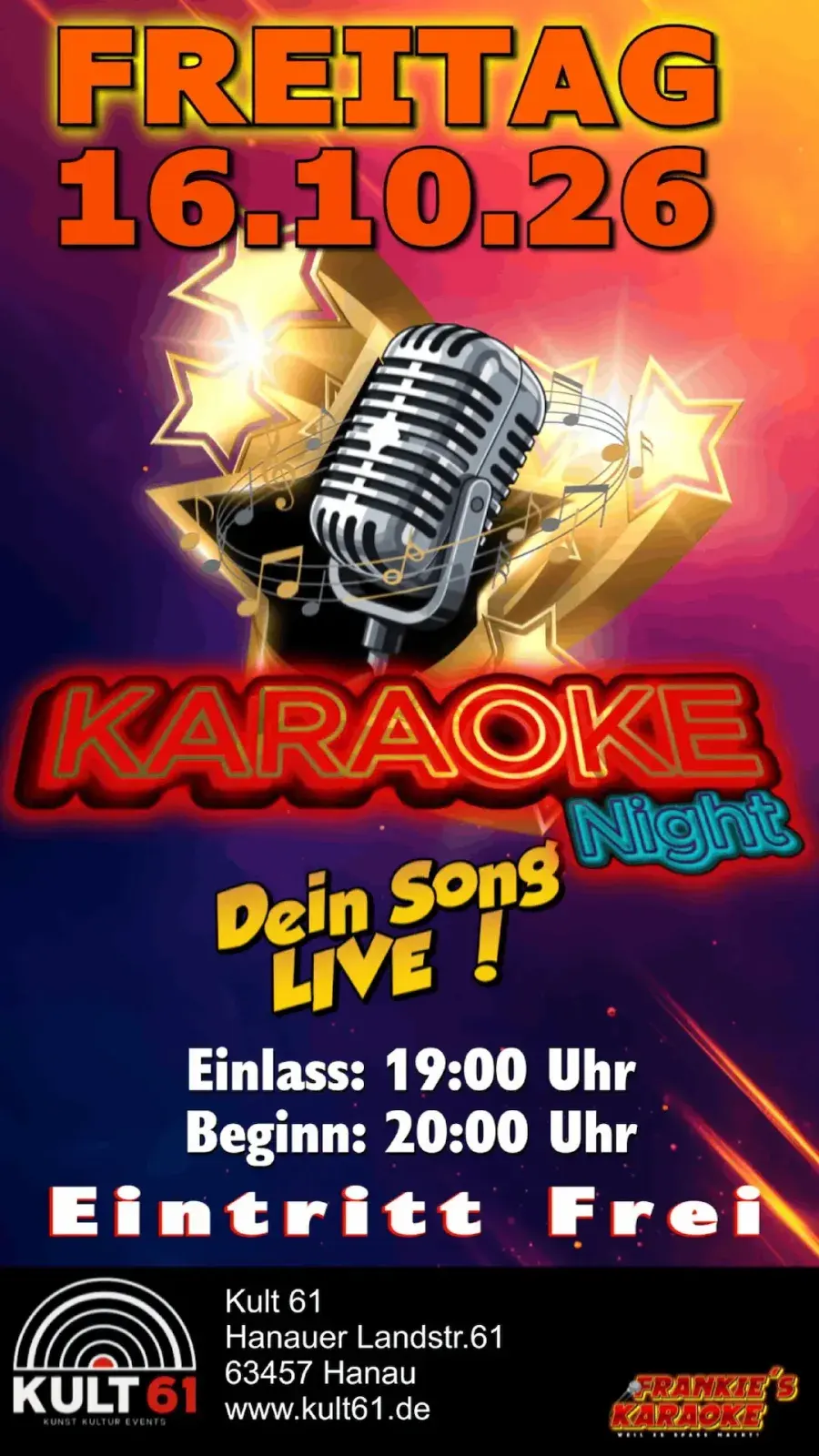 Plakat: KARAOKE Night!