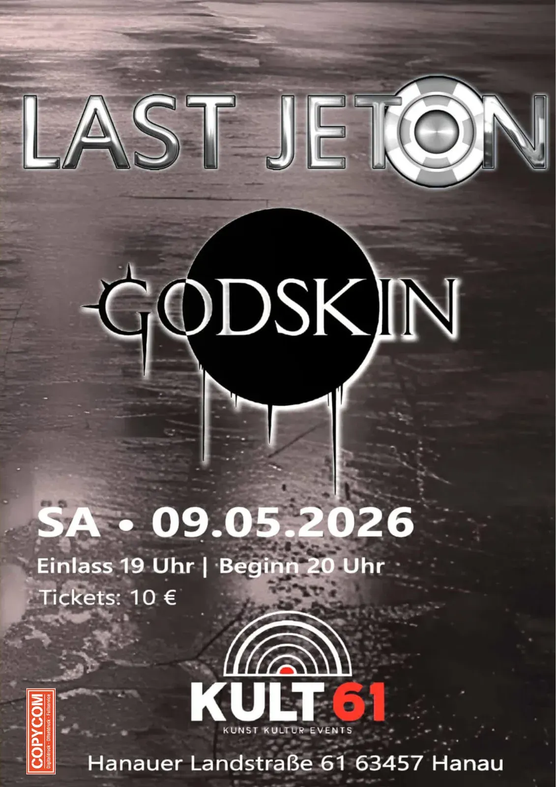 Plakat: LAST JETON • GODSKIN