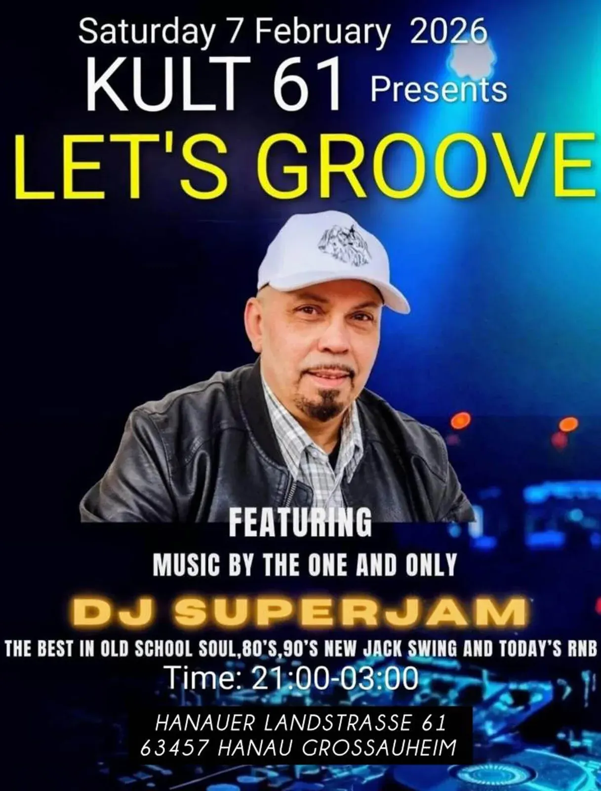 Plakat: LET’S GROOVE | DJ SUPERJAM