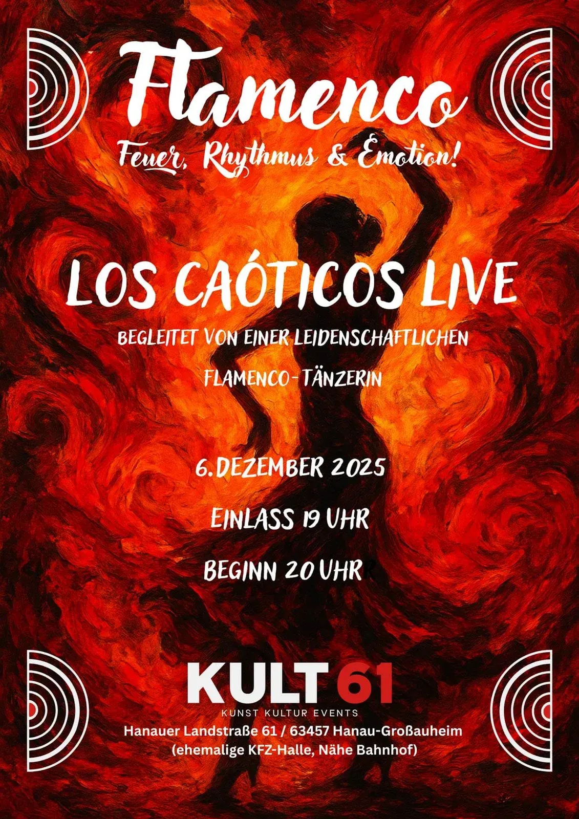 Plakat: Los Caoticas | Flamenco | Feuer, Rhythmus & Emotion!