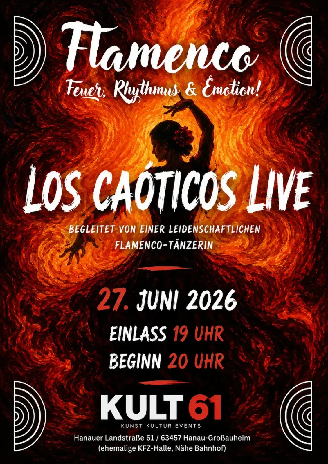 Plakat: LOS CAÓTICOS LIVE