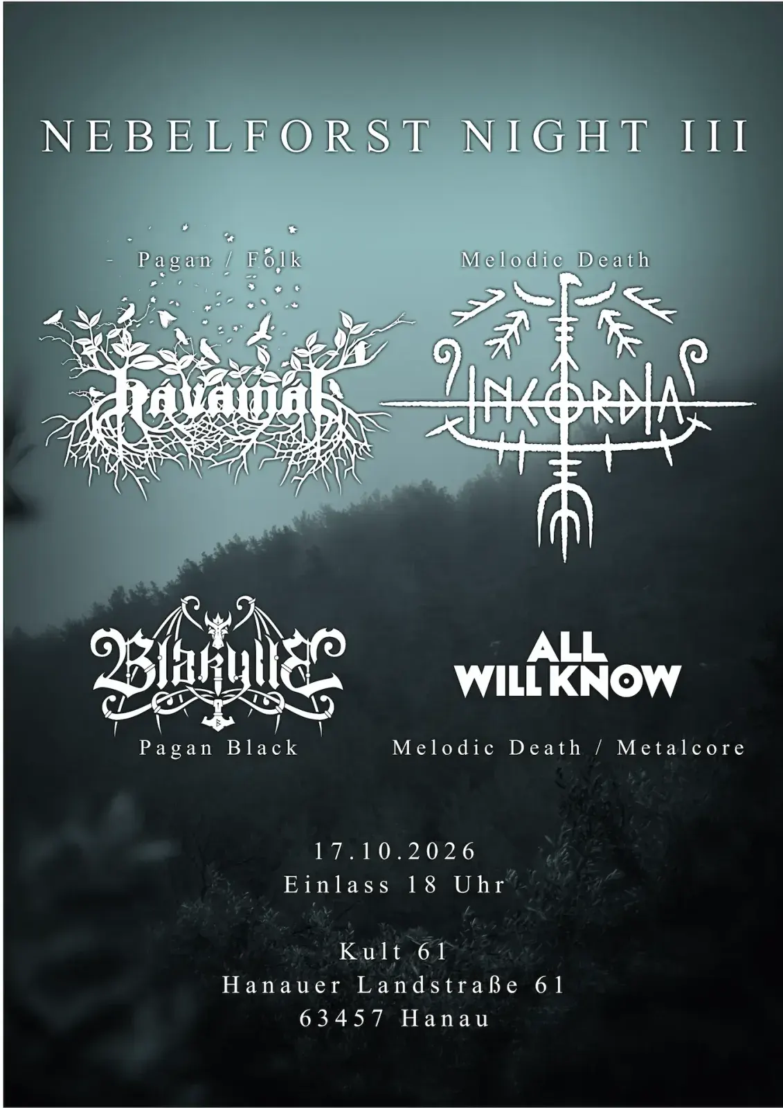 Plakat: NEBELFORST NIGHT III