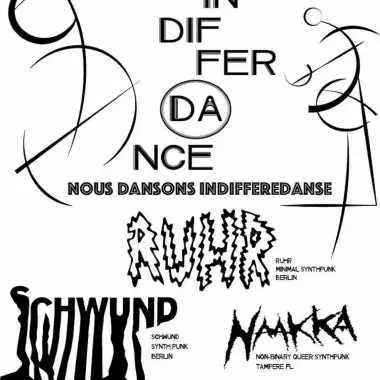 Plakat: NOUS DANSON INDIFFERDANCE