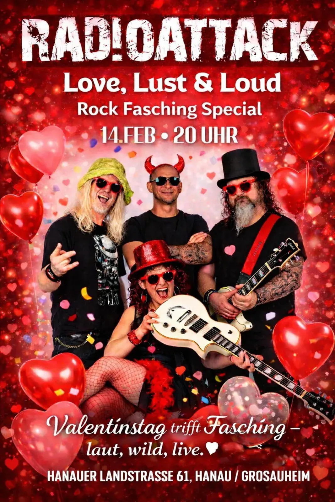 Plakat: ROCKFASCHING MIT RADIOATTACK