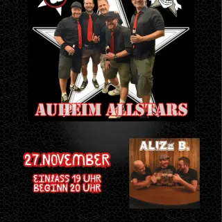 Plakat: ROCKIN’ AUHEIM ALLSTARS + ALIZE B.