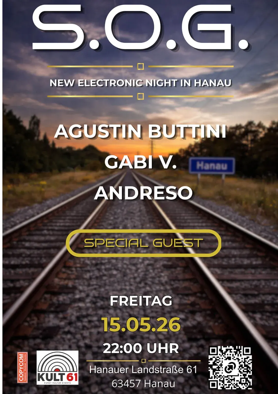 Plakat: S.O.G. – NEW ELECTRONIC NIGHT