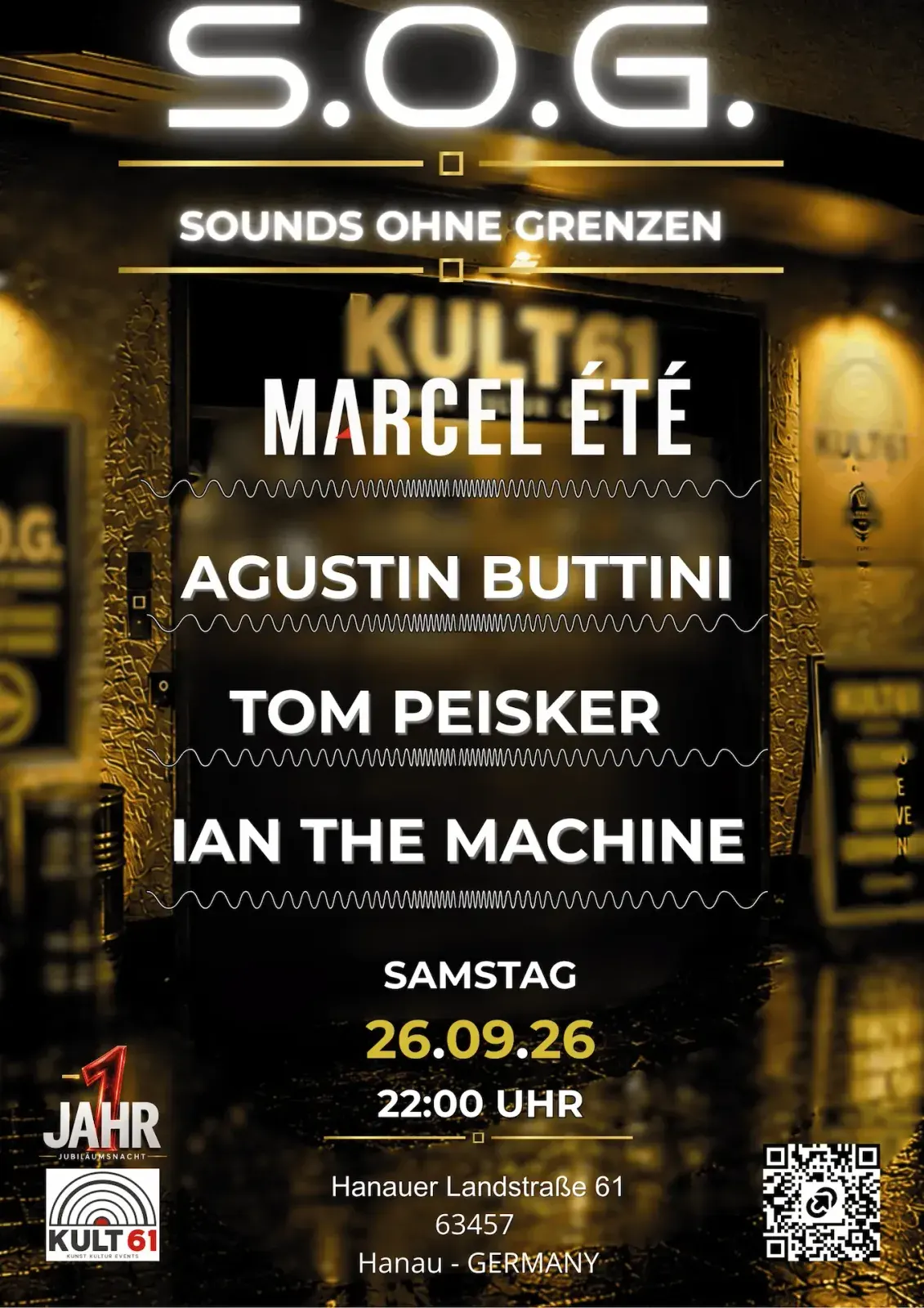 Plakat: S.O.G. Sounds ohne Grenzen