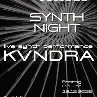 Plakat: SYNTH NIGHT mit OCTOSIZER & KVNDRA