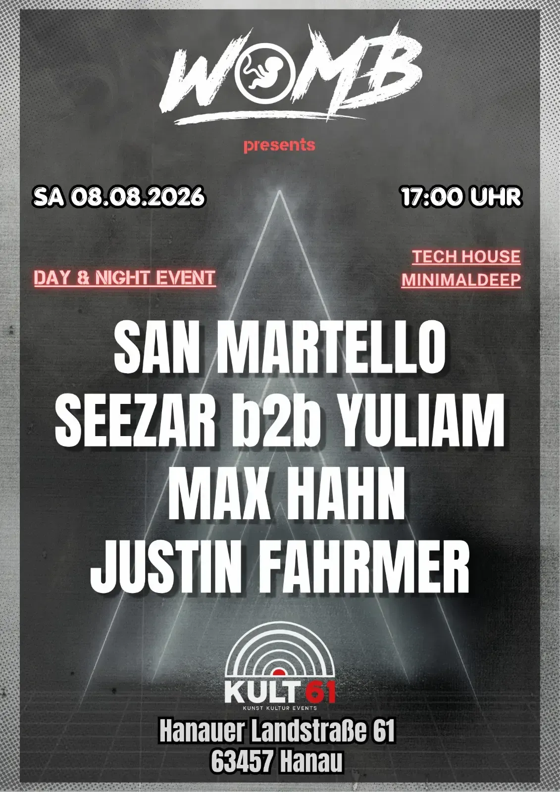 Plakat: WOMB: Tech House & Minimal Deep